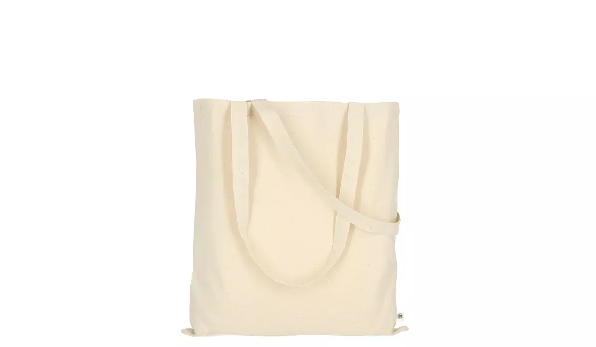 Tasche aus Organic-Baumwolle mit zwei langen Henkeln
