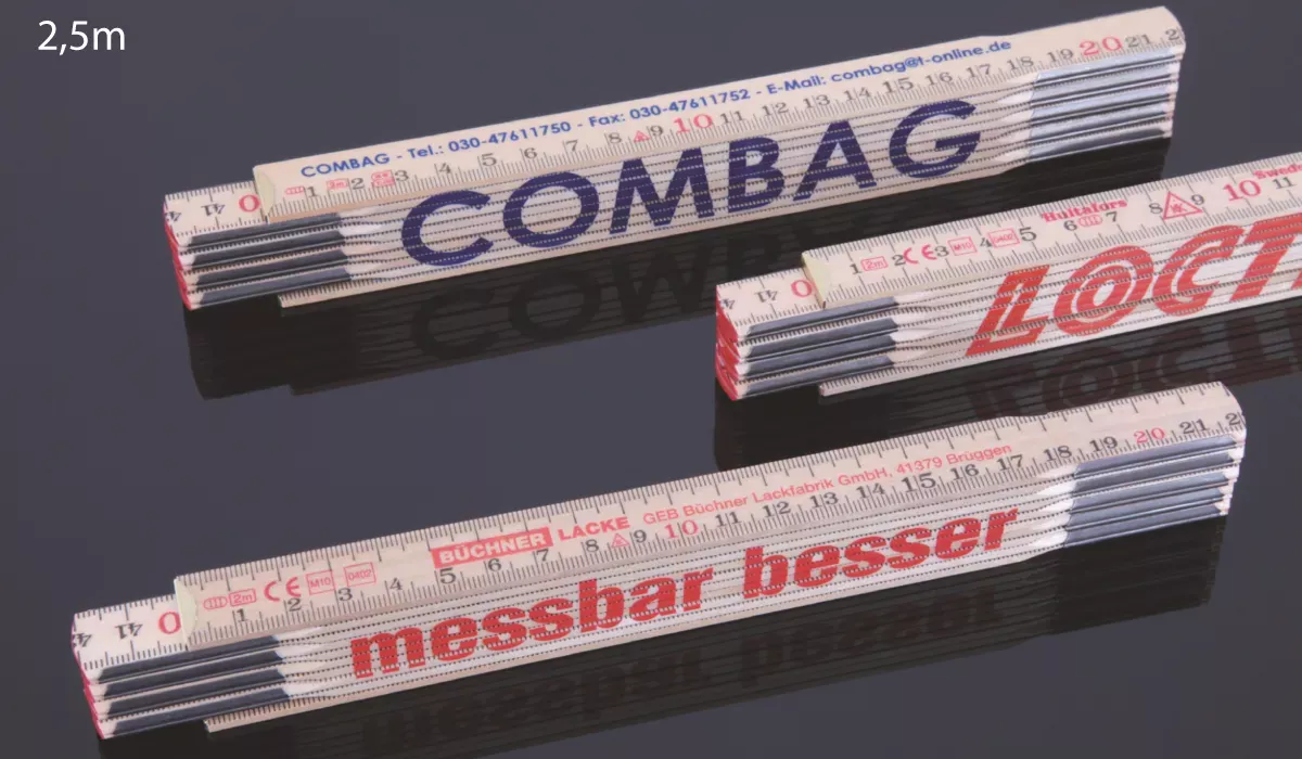 Folding ruler made of glass birch wood G24