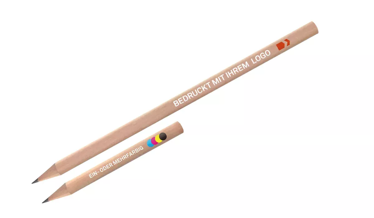 Pencil made of natural wood