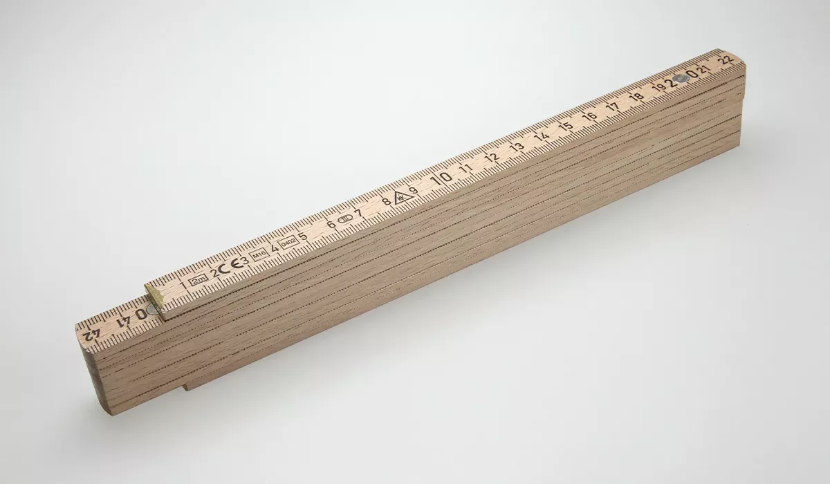 Holz-Zollstock Luxus - natur