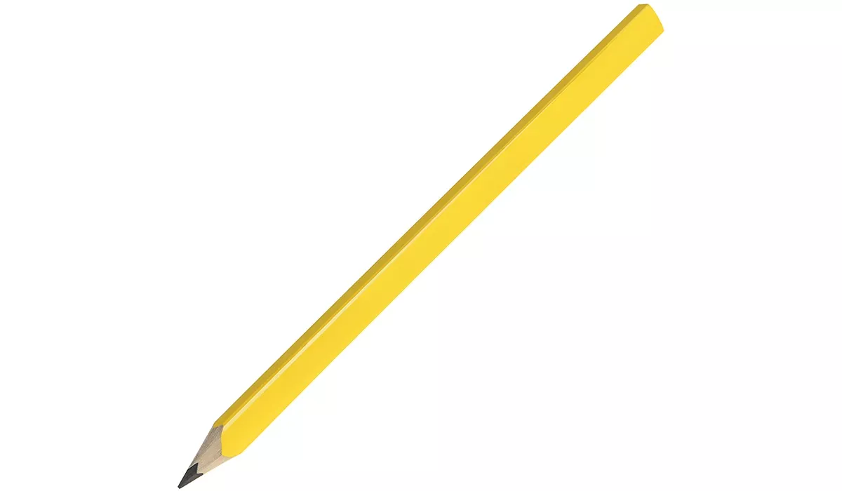 Zimmermannsbleistift - gelb 1018