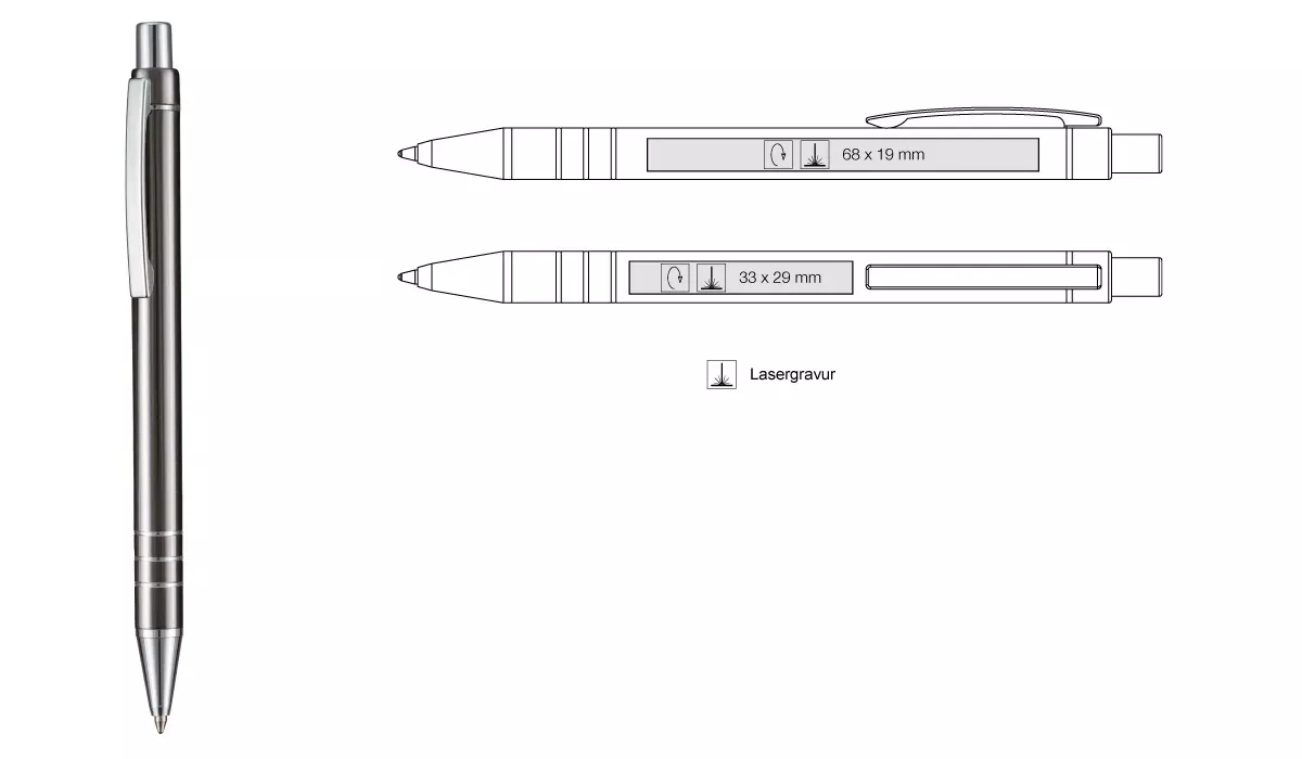 Ballpoint Pen Glance - gray
