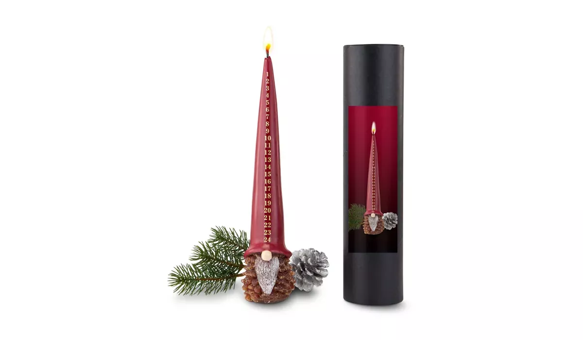 Adventskalenderkerze aus Wachs