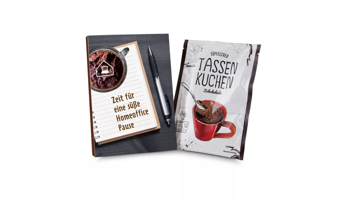 Gift box/Present set: Cup Cake 70 g, süße Homeoffice Pause