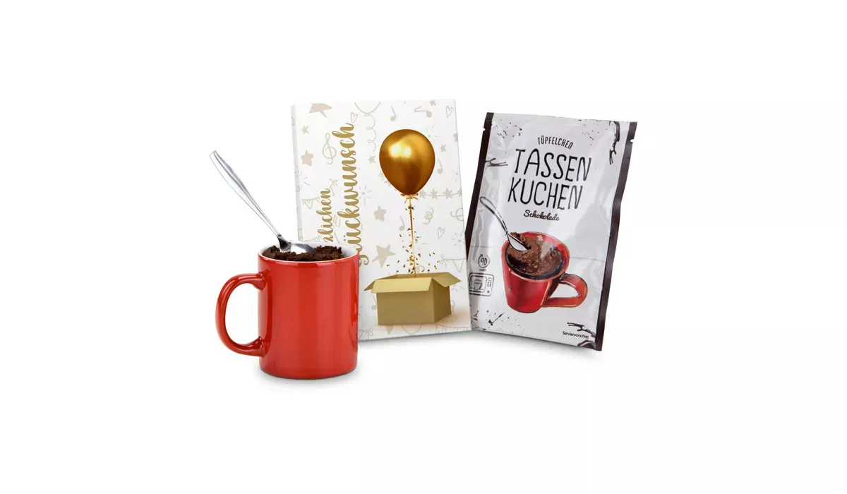 Gift article: Cup Cake 70 g, Herzlichen Glückwunsch