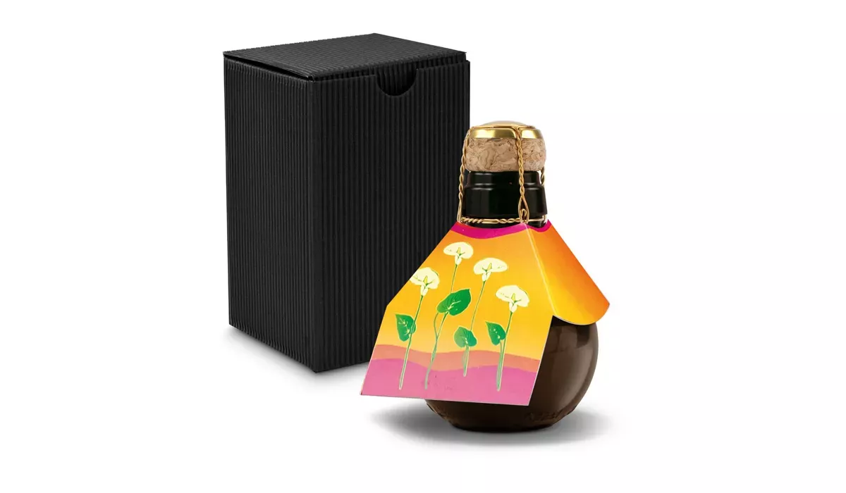 Small sparkling wine Calla - gift box black, 125 ml