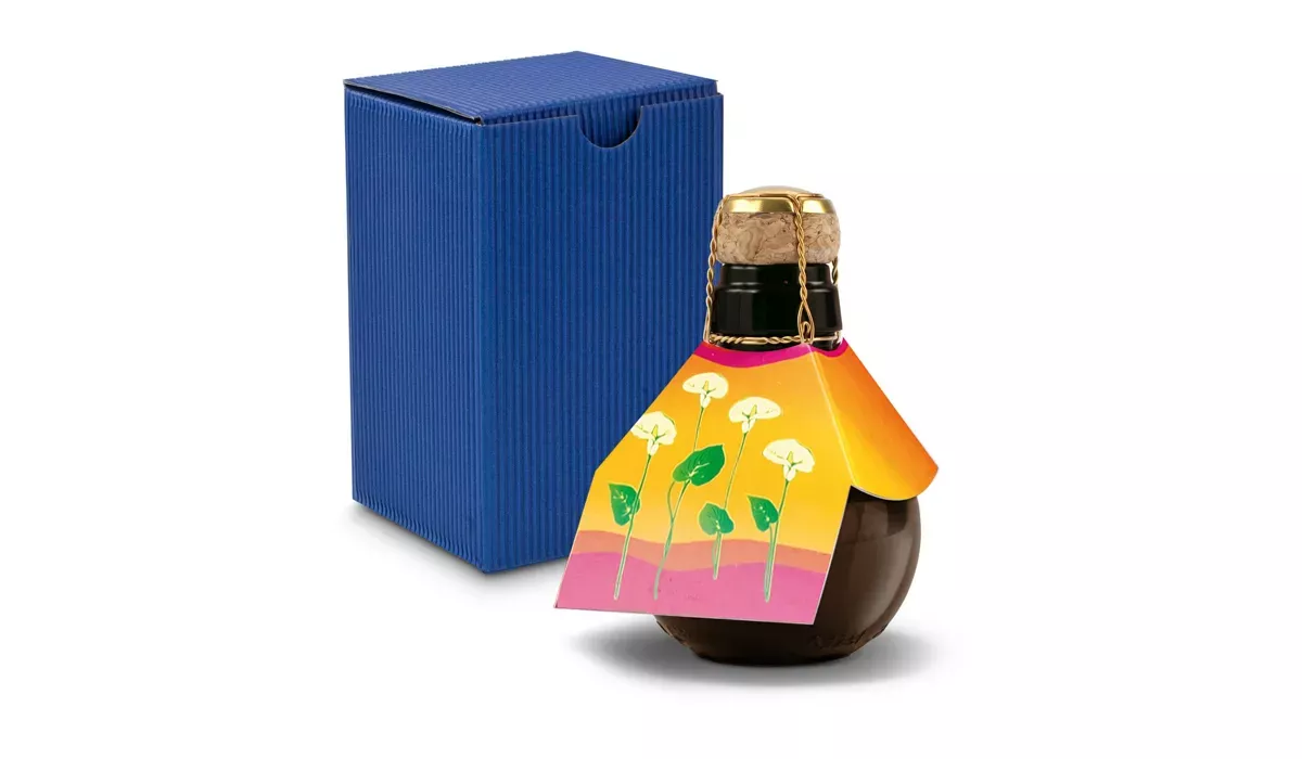 Small sparkling wine Calla - gift box blue, 125 ml