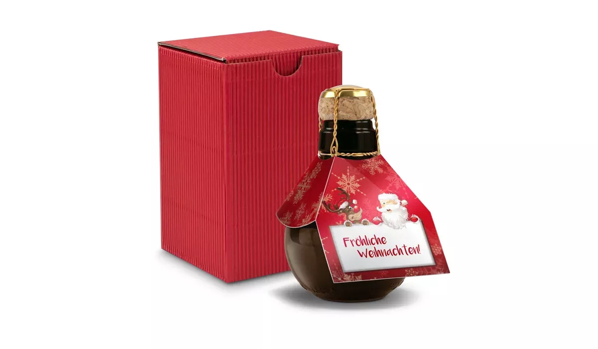 Kleinste Sektflasche: Fröhliche Weihnachten