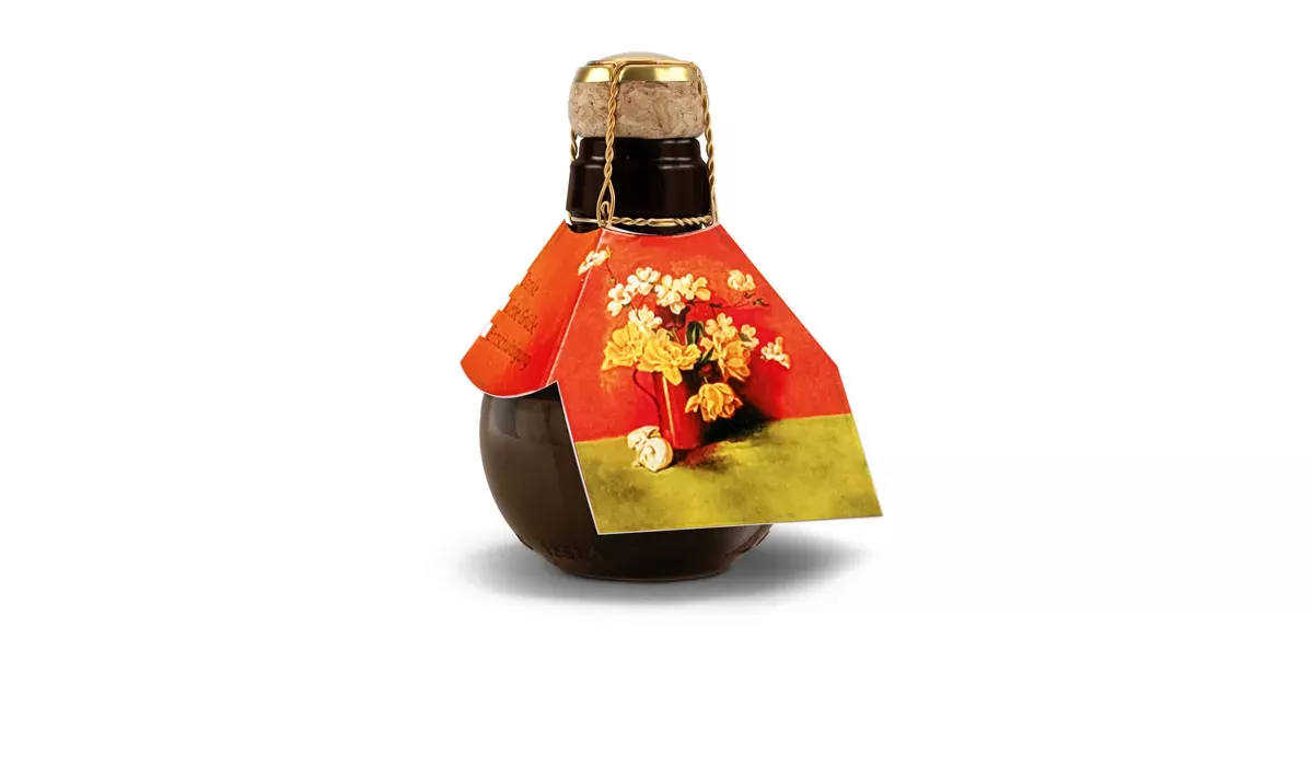 Kleinste Sektflasche der Welt Blumengesteck, 125 ml