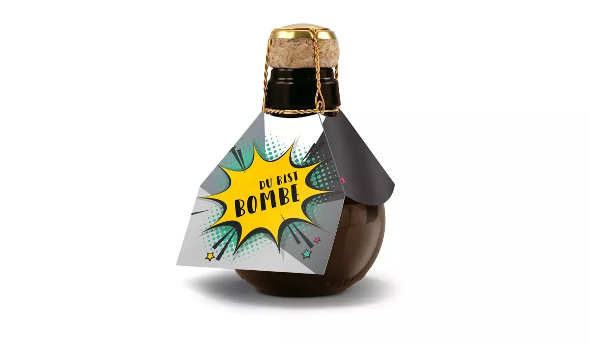Small sparkling wine Du bist Bombe, 125 ml