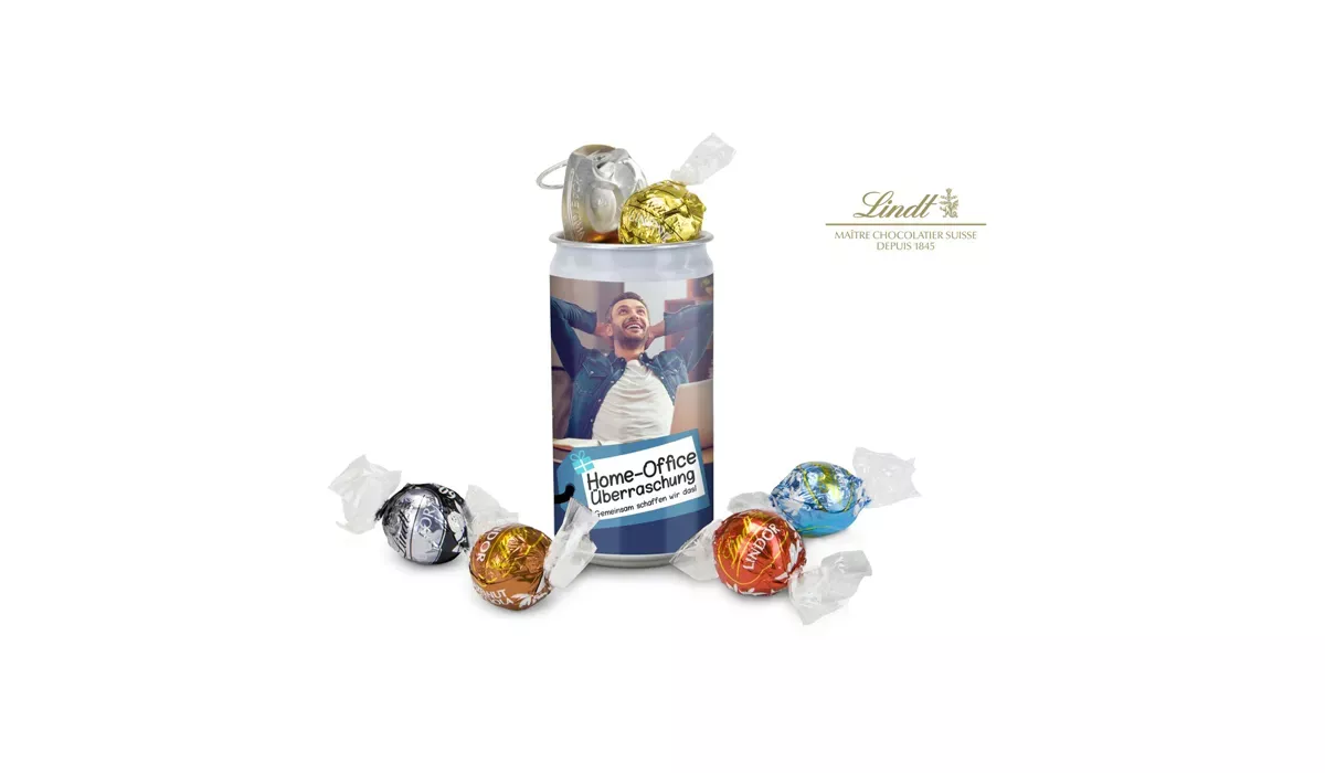 Gift product/gift article: Lindt secret home office surprise, including 6 different Lindor balls