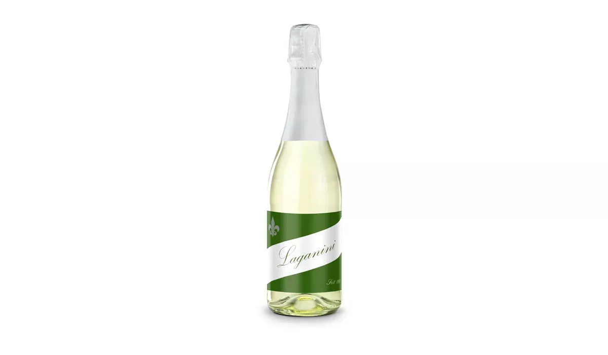 Sparkling wine Cuvée - Bottle clear - Capsule white, 0.75 l