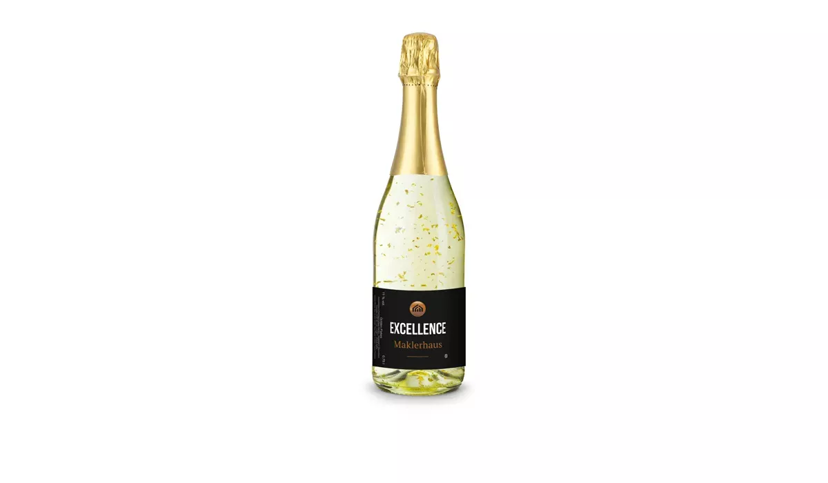 Golden Flakes - bottle clear, 0.75 l