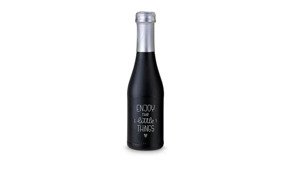 Promo Secco Piccolo - bottle black matted - Capsule silver, 0.2 l