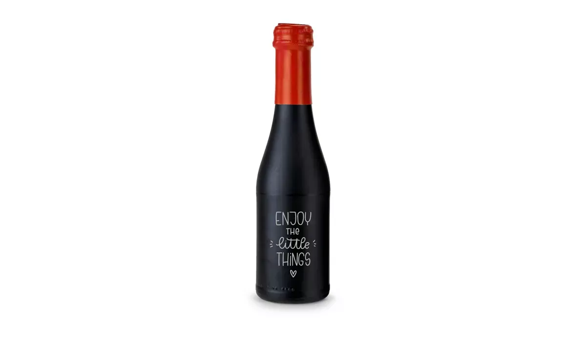 Promo Secco Piccolo - bottle black matted - Capsule red, 0.2 l