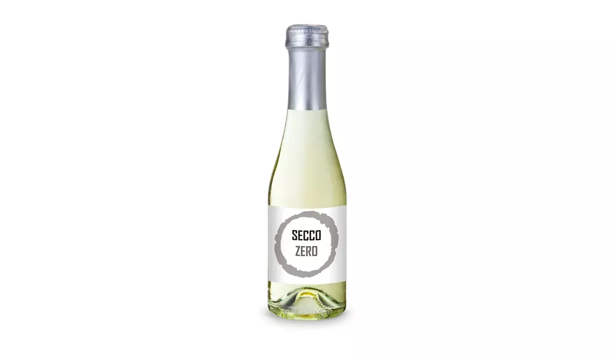 Secco ZERO - bottle clear - Capsule silver, 0.2 l