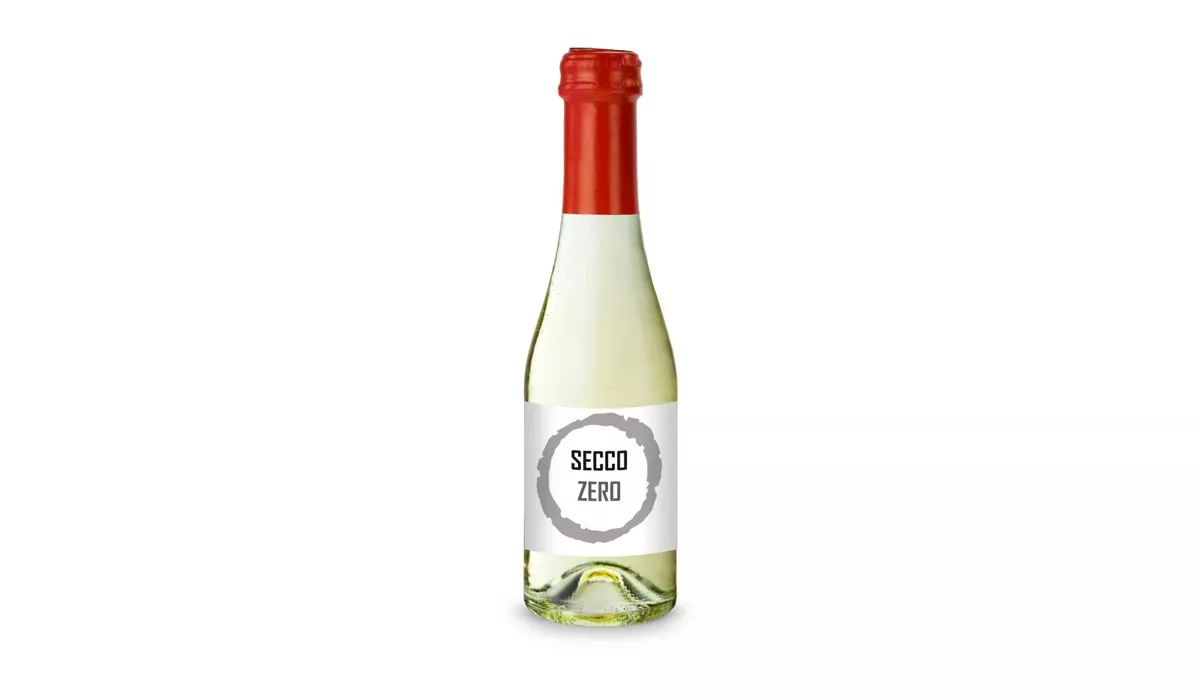 Secco ZERO - bottle clear - Capsule red, 0.2 l