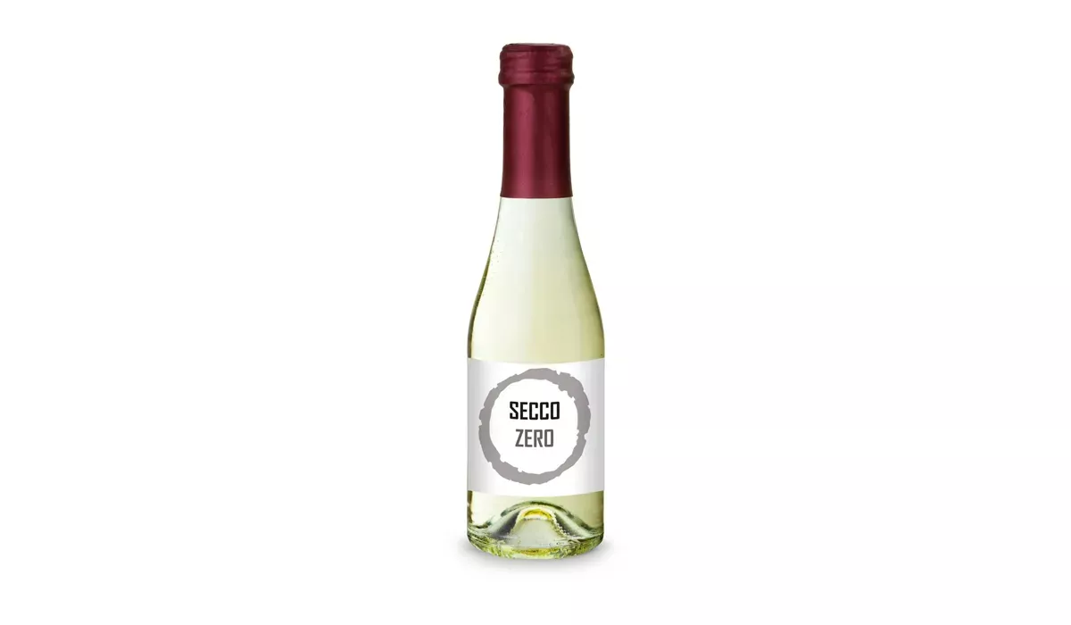 Secco ZERO - bottle clear - Capsule Bordeaux red, 0.2 l