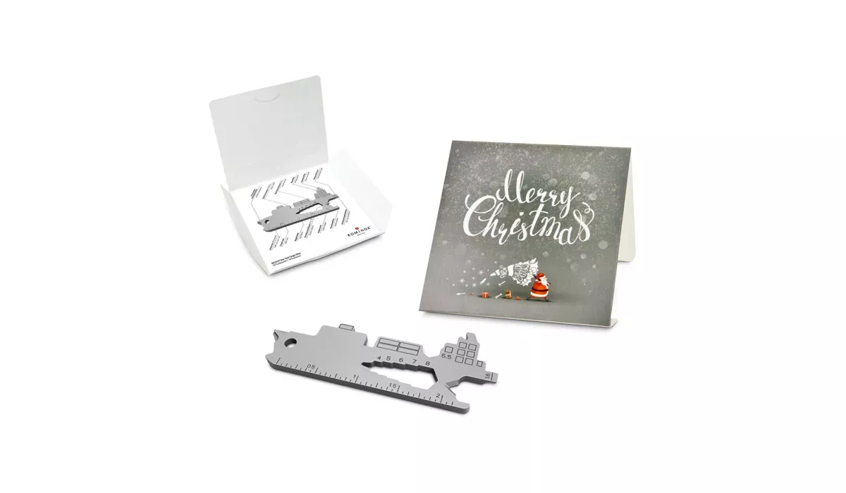 ROMINOX® Key Tool Cargo Ship (19 functions) Merry Christmas