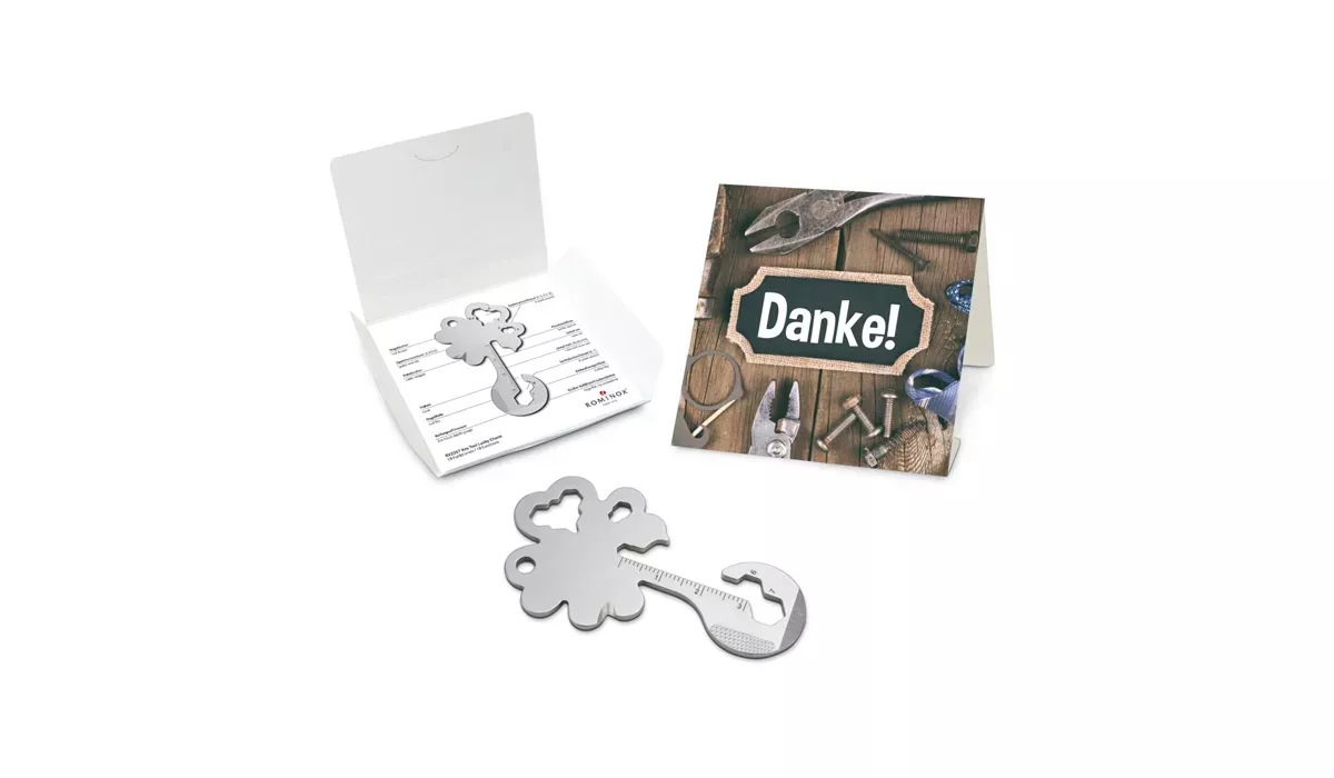 ROMINOX® Key Tool Lucky Charm (19 functions) Danke