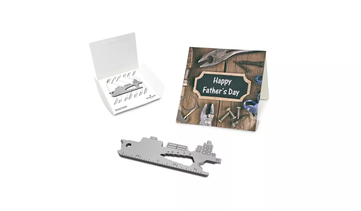 ROMINOX® Key Tool Cargo Ship (19 functions) Happy Father's Day