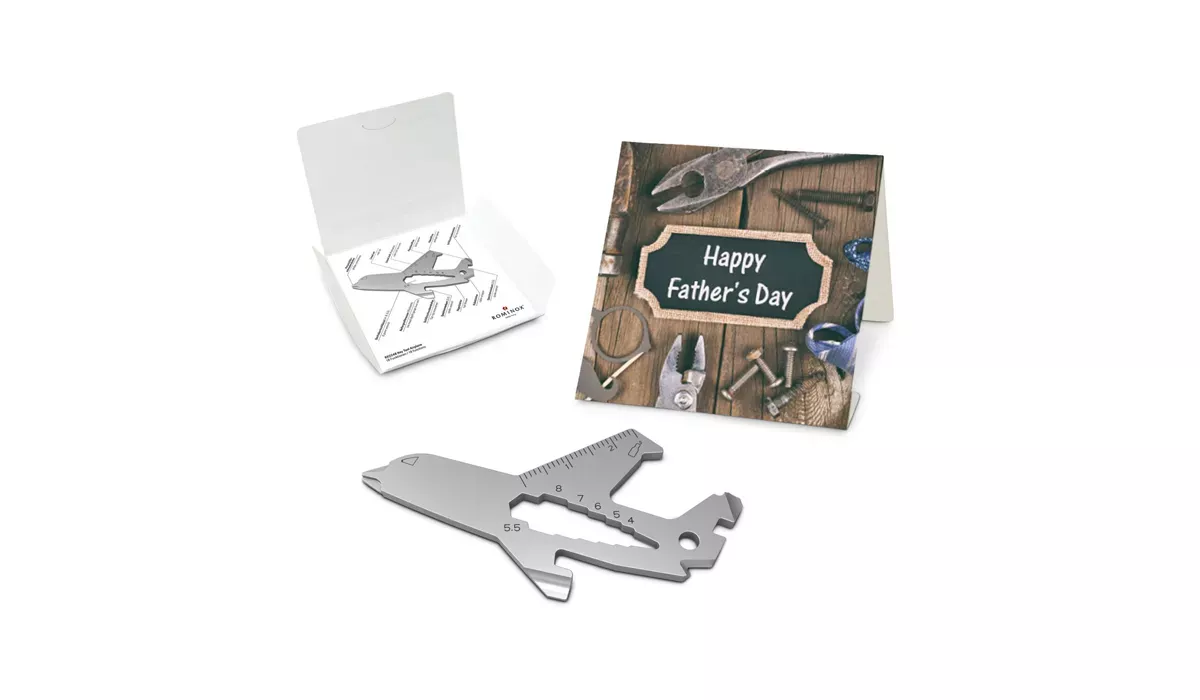 ROMINOX® Key Tool Airplane (19 Funktionen) Happy Father's Day