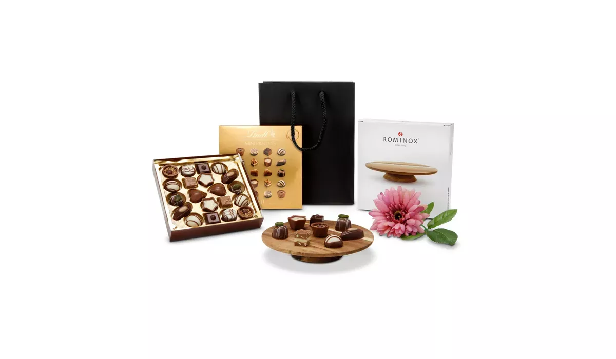 Geschenkset / Präsenteset: Pralinen-Etagere