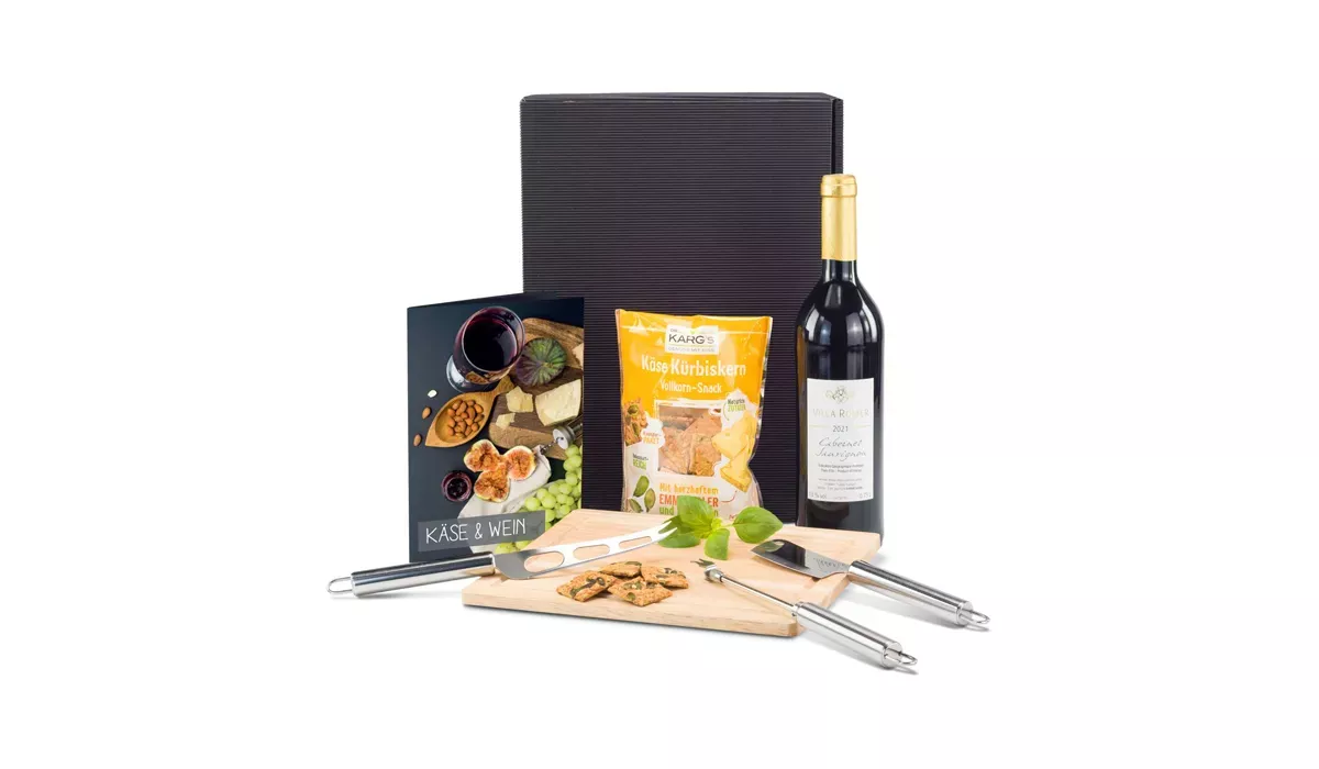 Gift box/Present set: Wine & Cheese