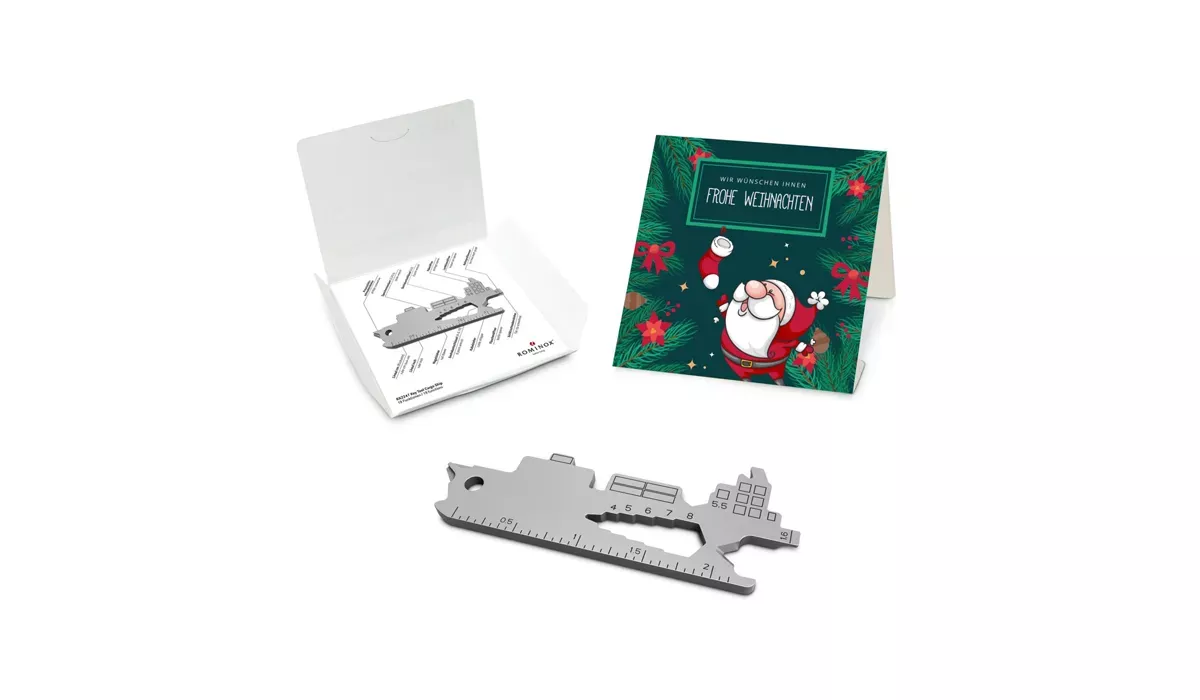 ROMINOX® Key Tool Cargo Ship (19 functions) Frohe Weihnachten