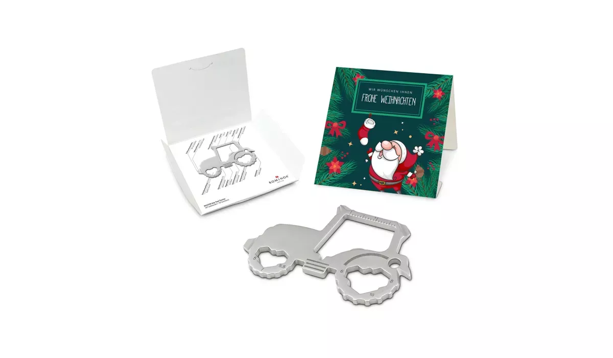 ROMINOX® Key Tool Tractor (18 functions) Frohe Weihnachten