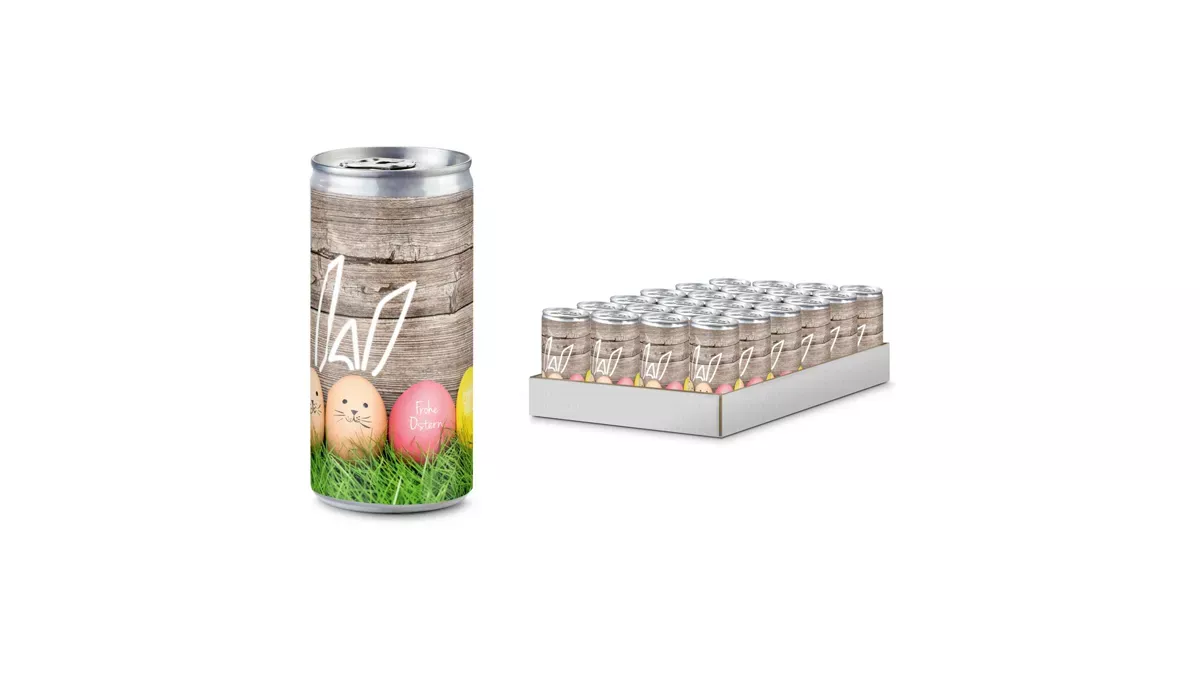Gift product / gift article: RabbitSecco - 24 x Promo Secco 0.2 l, slimline can
