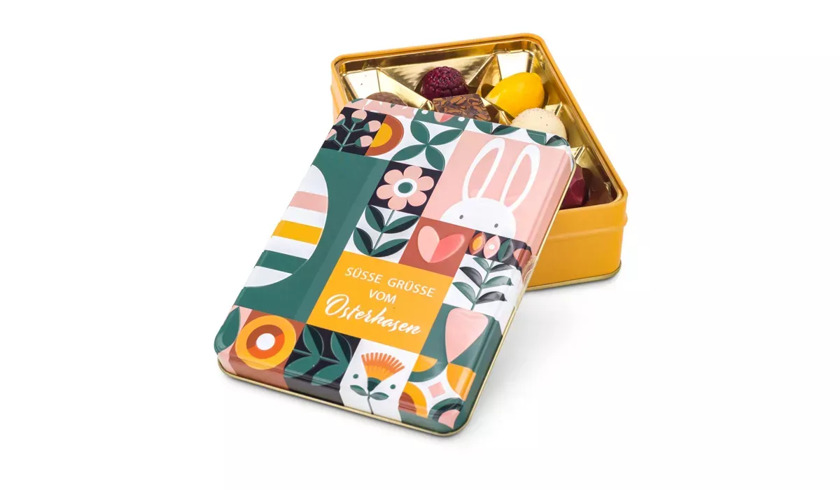 Gift product / gift article: Ostergrüße - Pralinen 125 g