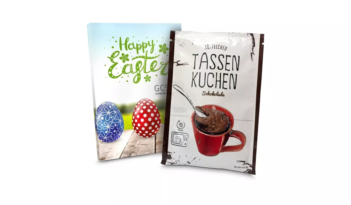 Tassenkuchen Ostern, individueller Stecktasche