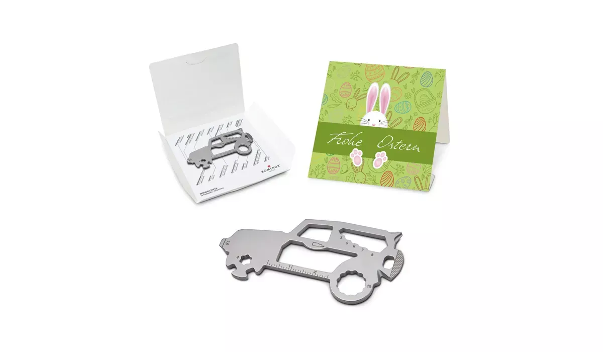 ROMINOX® Key Tool SUV (19 Funktionen) Frohe Ostern Hase