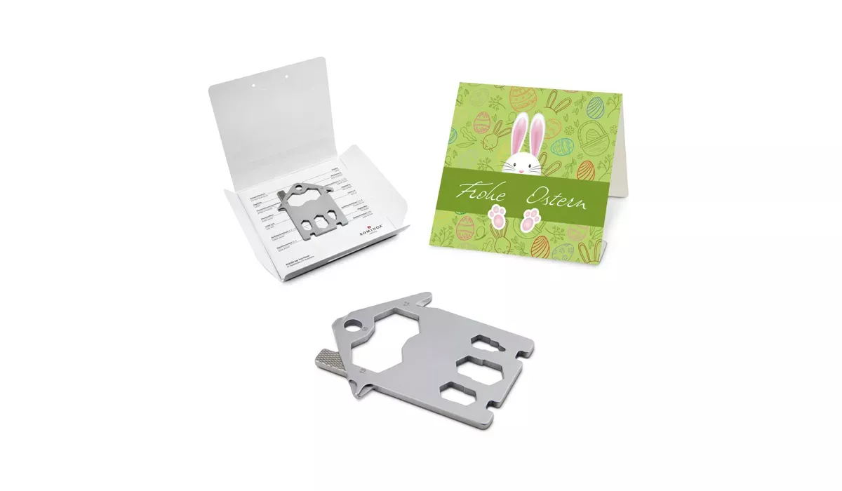 ROMINOX® Key Tool House (21 Funktionen) Frohe Ostern Hase
