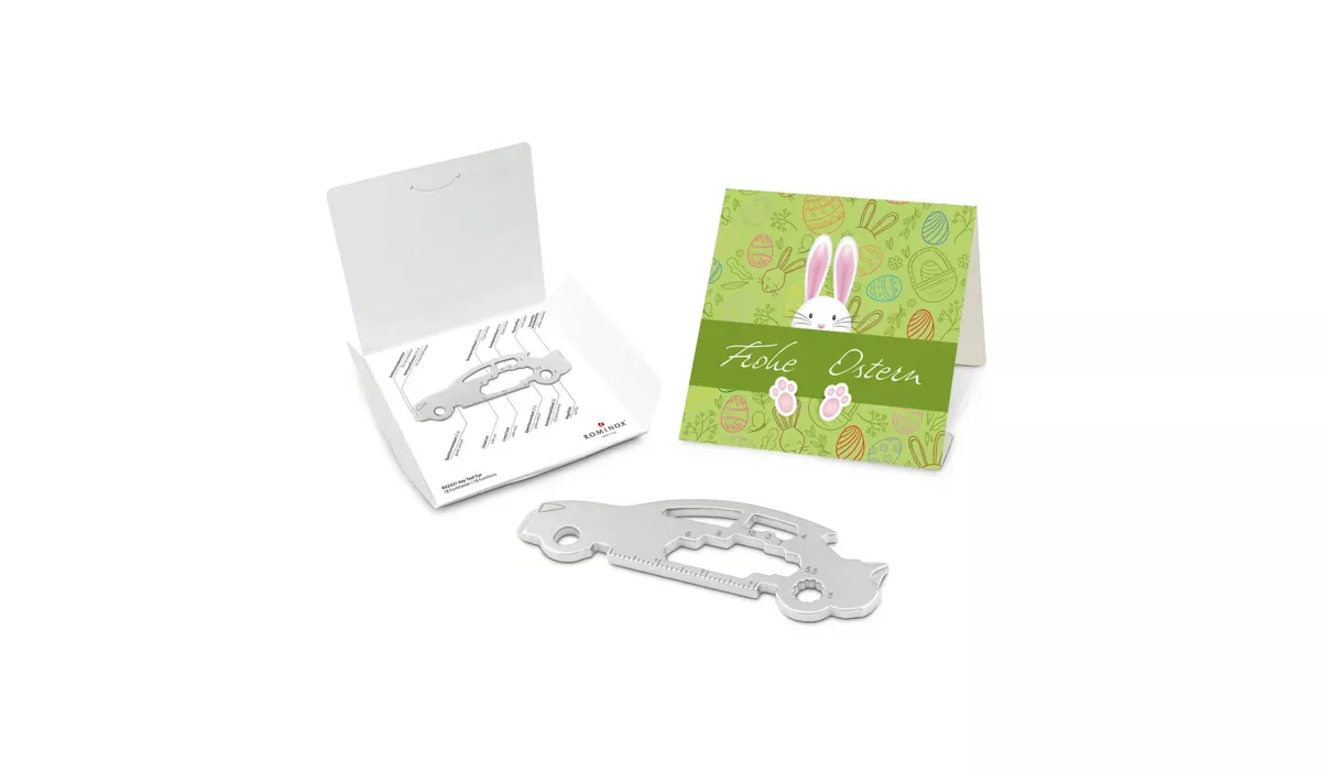 ROMINOX® Key Tool Car/Auto (18 Funktionen) Frohe Ostern Hase