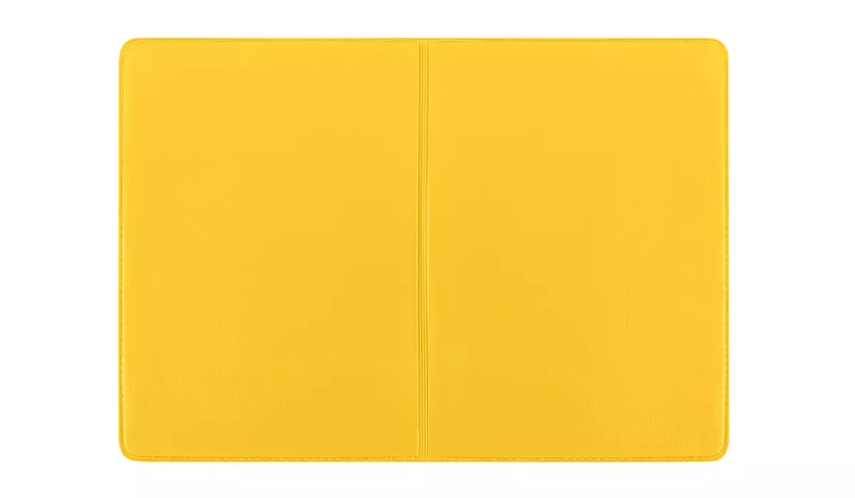 ID card pocket 2-fold plain foil yellow