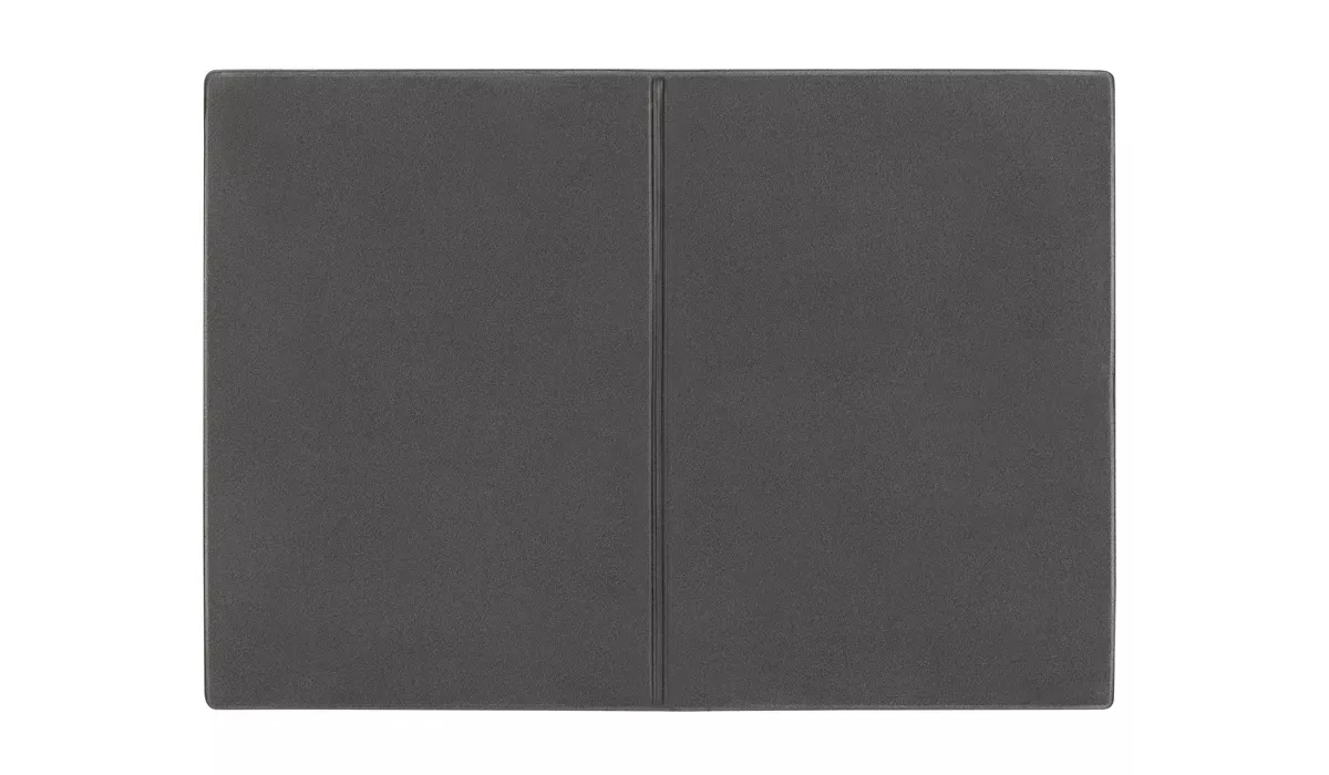 Ausweistasche 2-fach Velours grau