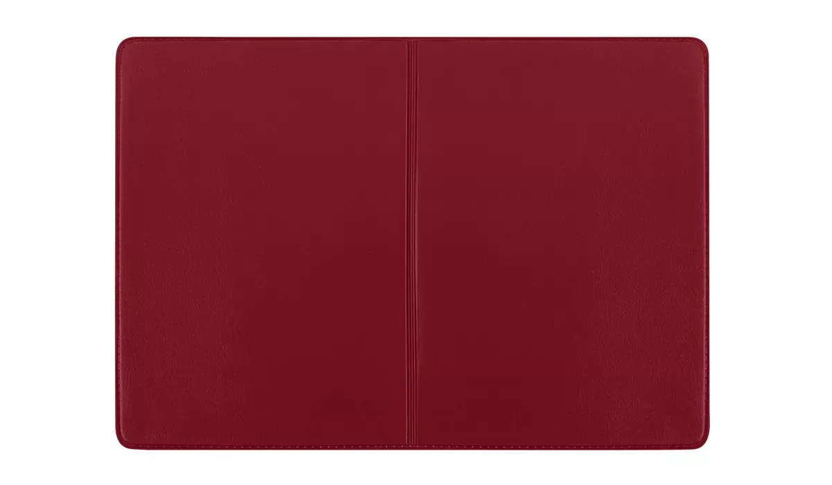 ID card pocket 4-fold plain foil bordeaux