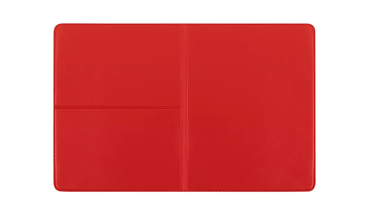 ID card pocket Euro plain foil red
