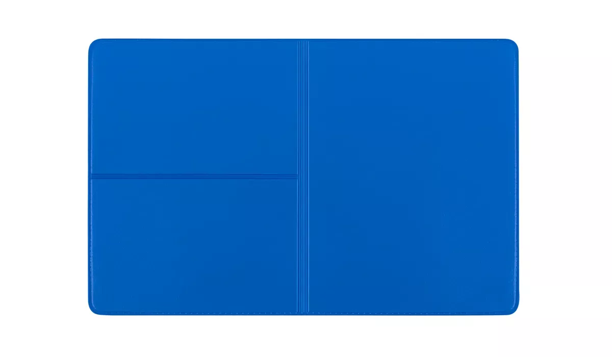 ID card pocket Euro plain foil blue
