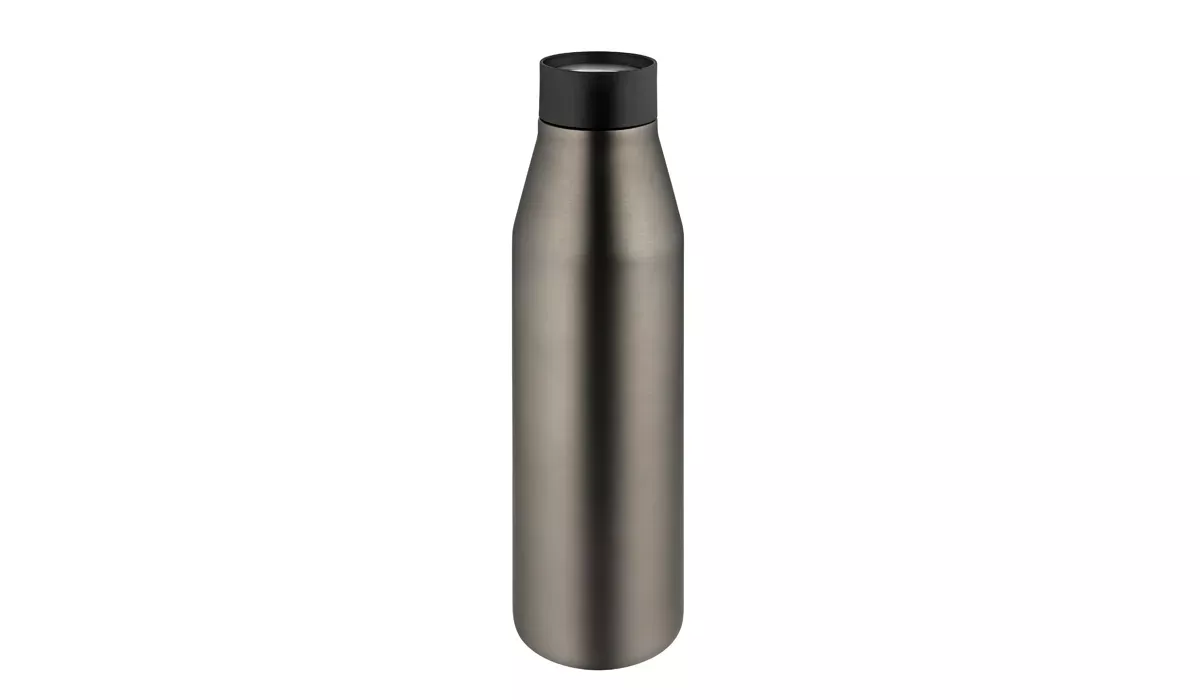 Thermoflasche Clickn Go gunmetal