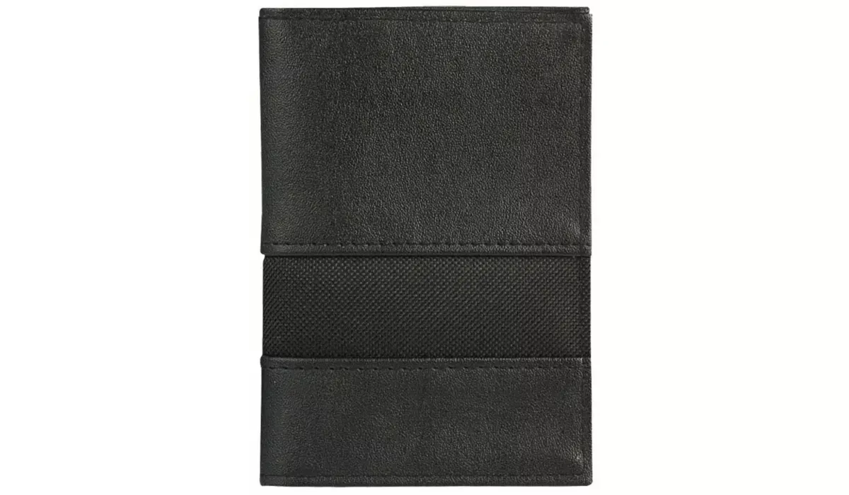 Badge Pouch Paper 2 black in duo look
