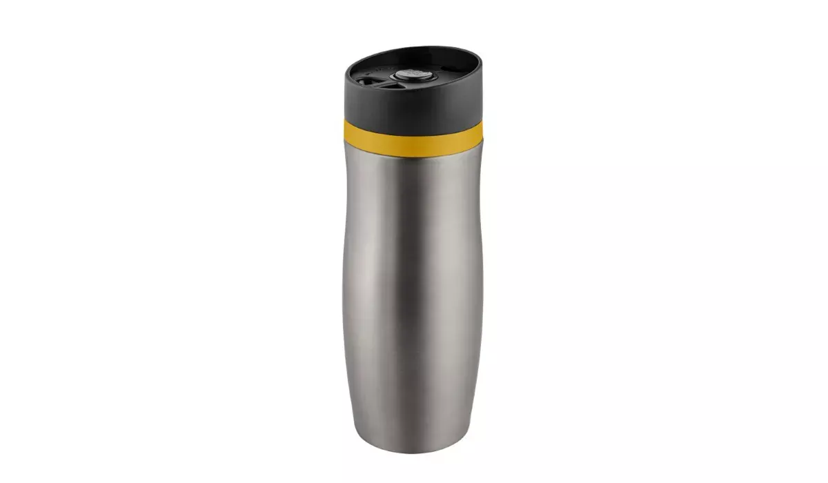 Thermo Mug CremaExtensaProtect titanium/Ring yellow