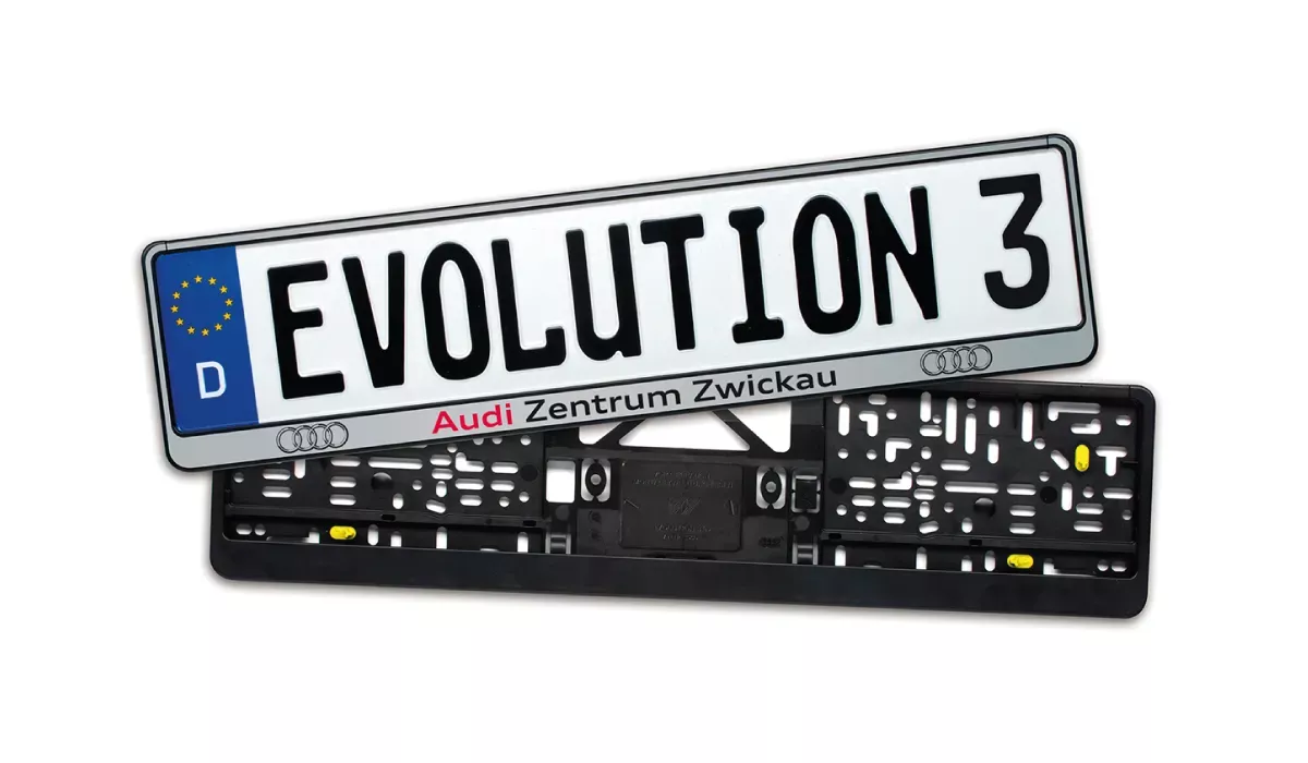 Promotional license plates holder evolution 3