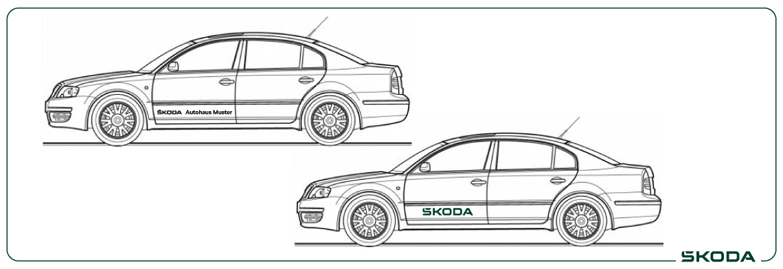 Fahrzeugbeschriftung Skoda