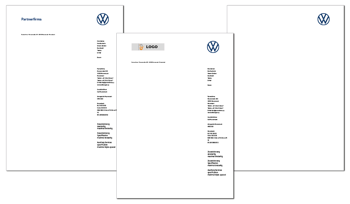 Briefbogen VW Partner