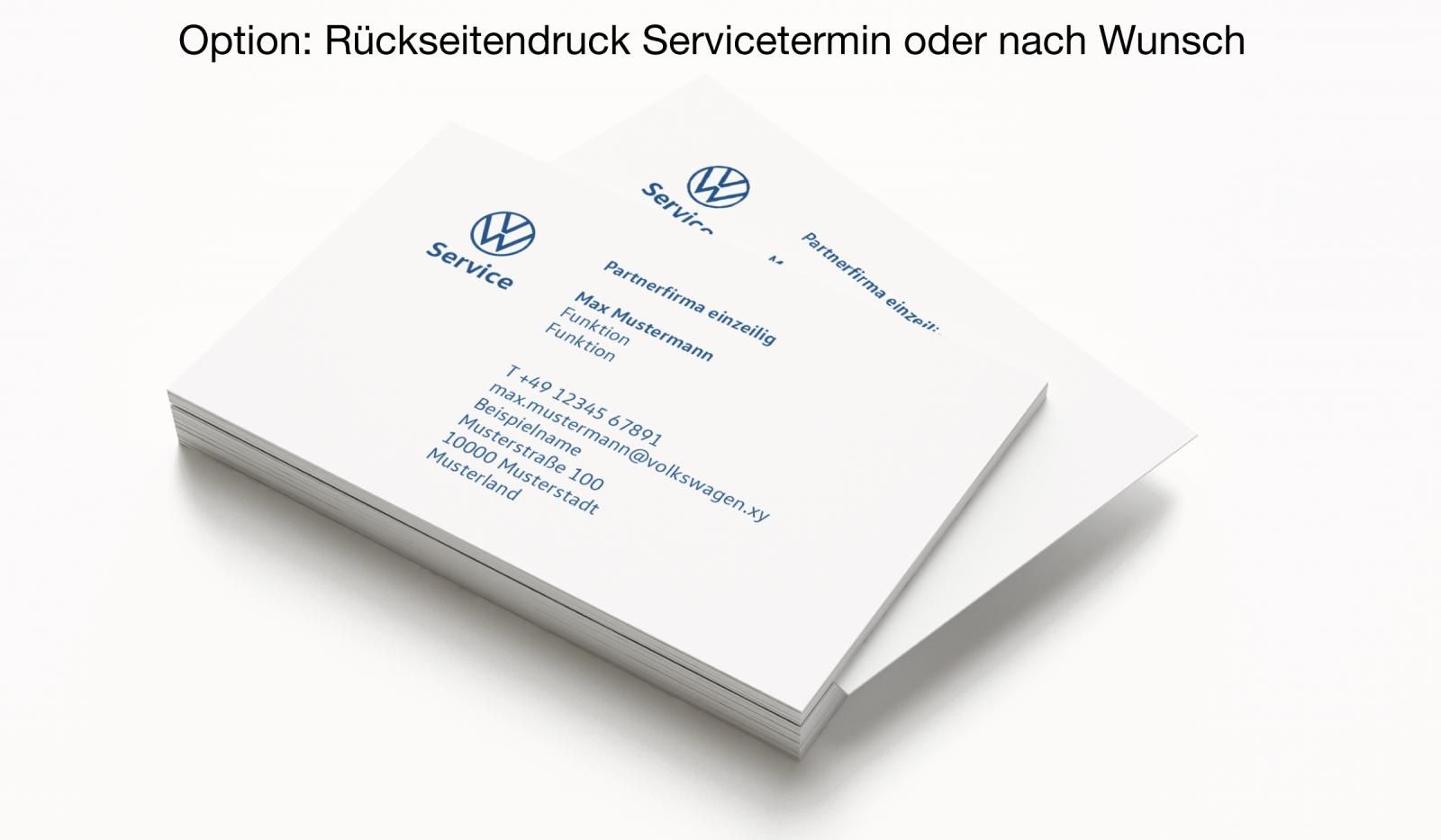 Visitenkarten VW Service