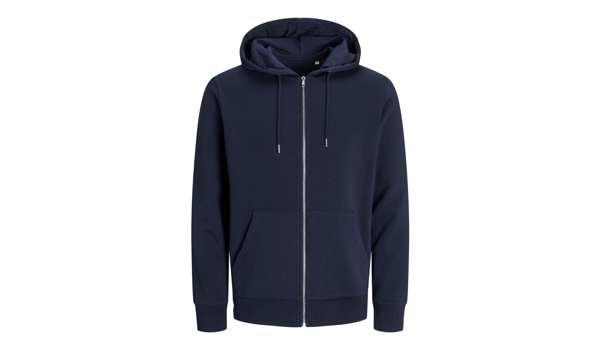 JACK & JONES - JACK & JONES - Day Zip Hooded Sweat Blk3907 - navy blazer