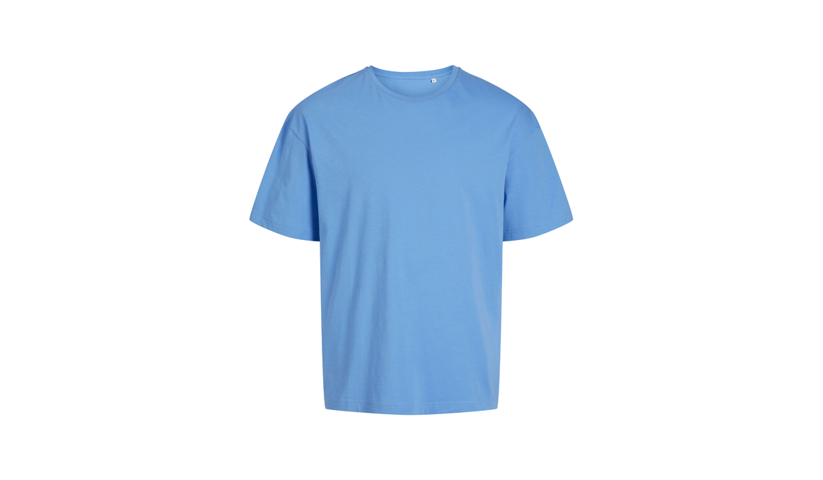 JACK & JONES - Frame Oversize Tee Blk 3911 - azure blue